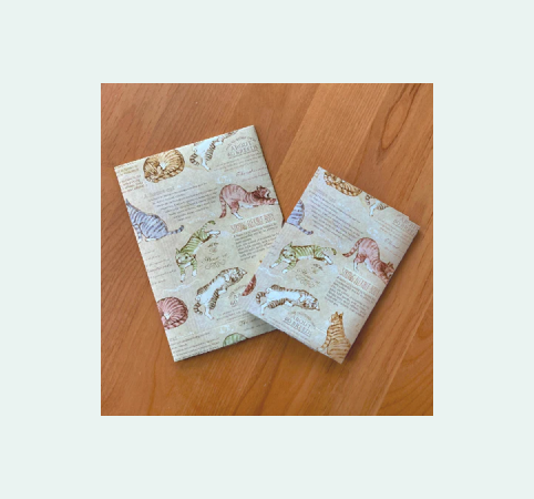 ファイバーフリーサイズブックカバー キャット