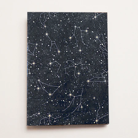 ファイバーフリーサイズブックカバー 夜空